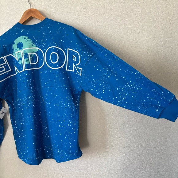 Star Wars Endor Spirit Jersey Disney Parks Long Sleeve Shirt Ewok Jedi Size XS - Picture 12 of 14